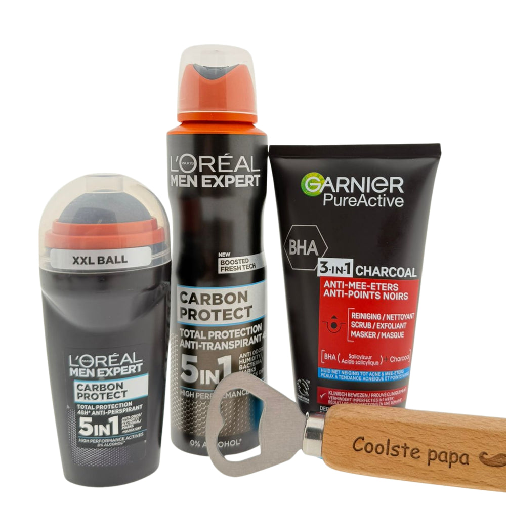 Loreal Men Expert Carbon Gezichtsverzorging Cadeauset Coolste Papa