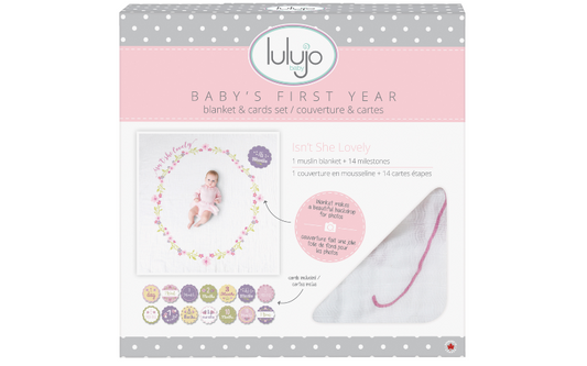 Lulujo Swaddle & Cards Isn't she Lovely