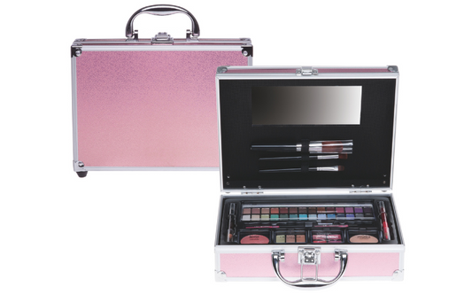 Casuelle Cadeauset Make-Up Koffer Glazend Roze