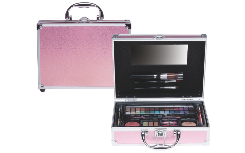 Casuelle Cadeauset Make-Up Koffer Glazend Roze