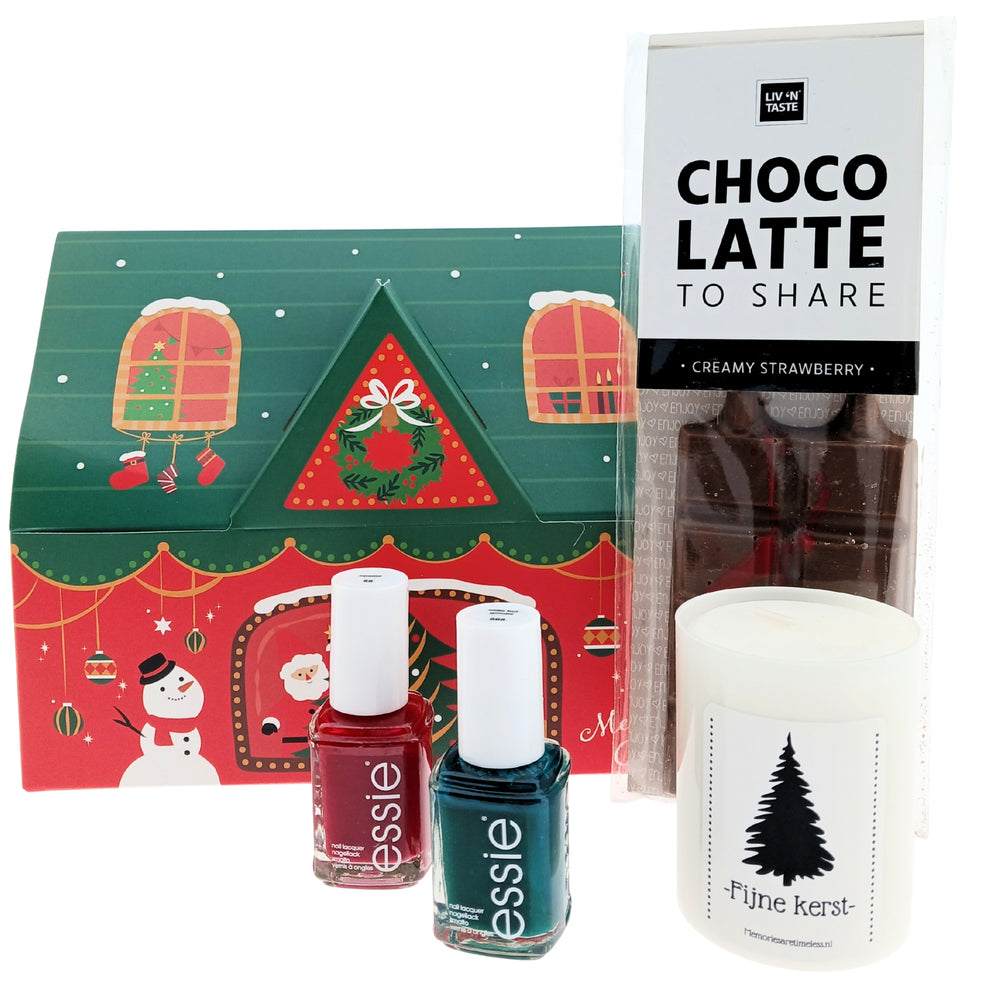 Essie Cadeauset Nagellak Kerst, Chocolade & Fijne kerst Kaars