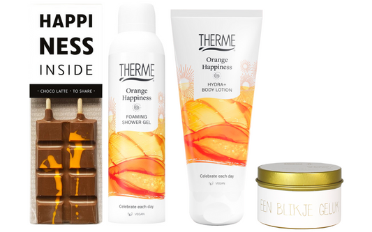 Therme Cadeauset Orange Happiness Geluk & Chocolade