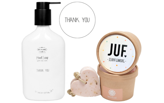 Soap & Gifts Cadeauset Juf Geweldig