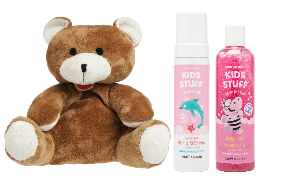 Cherry Belly Cadeauset Kersenpit Warmteknuffel Beer & Kids Stuff Bad Roze