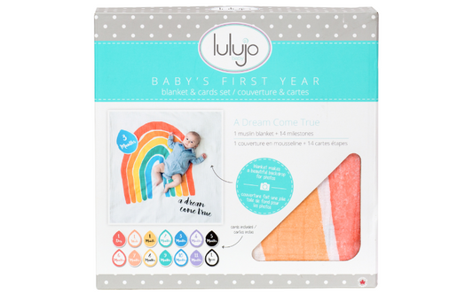 Lulujo Swaddle & Cards A Dream come True