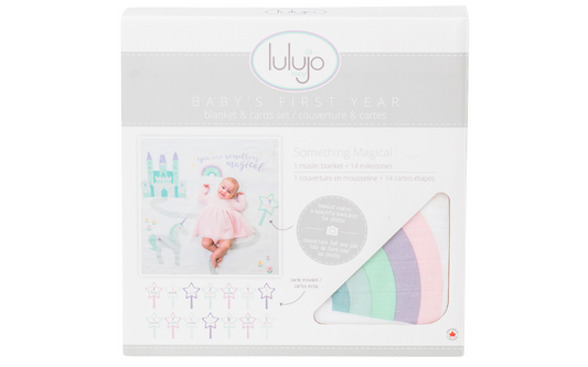 Lulujo Swaddle & Cards Something Magical