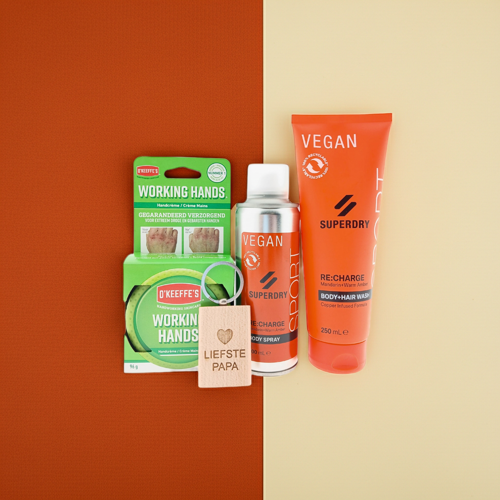 Superdry Body Re:Charge met O'Keeffe's Sleutelhanger Papa