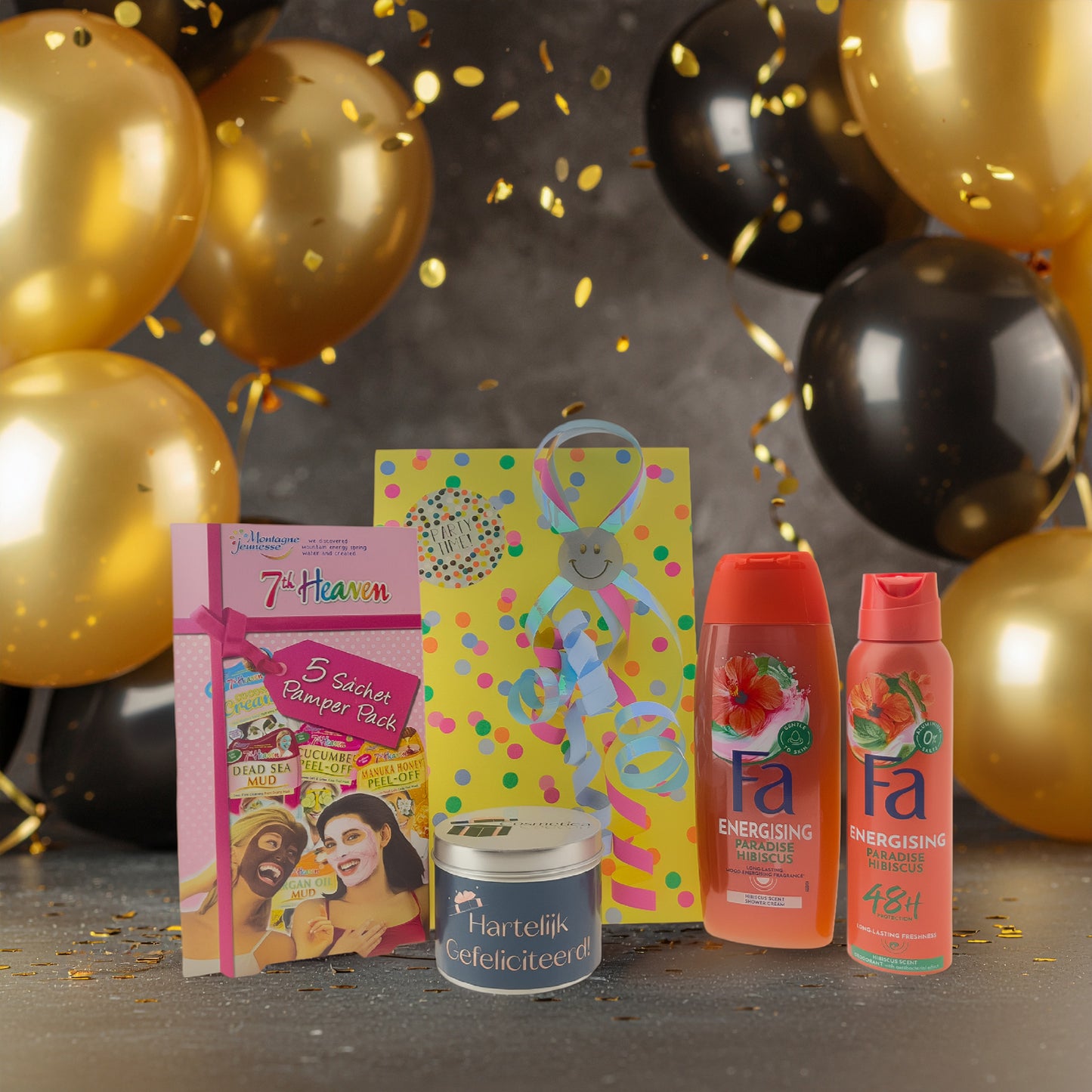 7th Heaven en Fa Paradise Hibiscus Geslaagd Cadeauset