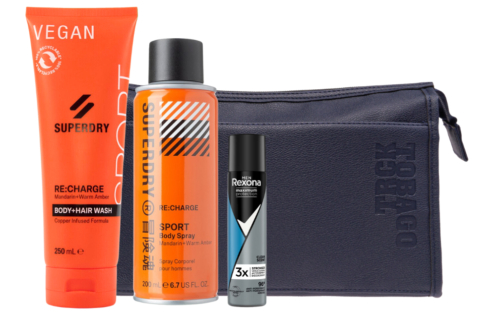 Superdry Cadeauset Re:charge& Toilettas