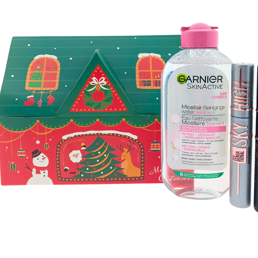 Garnier & Maybelline Kerst Cadeauset met Micellair Water - Mascara Black en Space Diamond