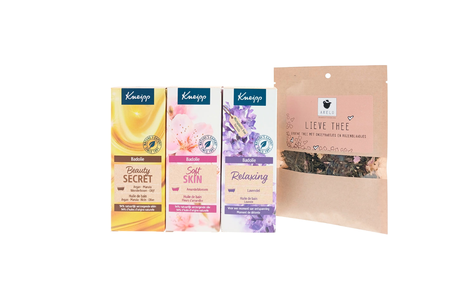 Kneipp Cadeauset Bad Olie Beauty Secret & Lieve thee