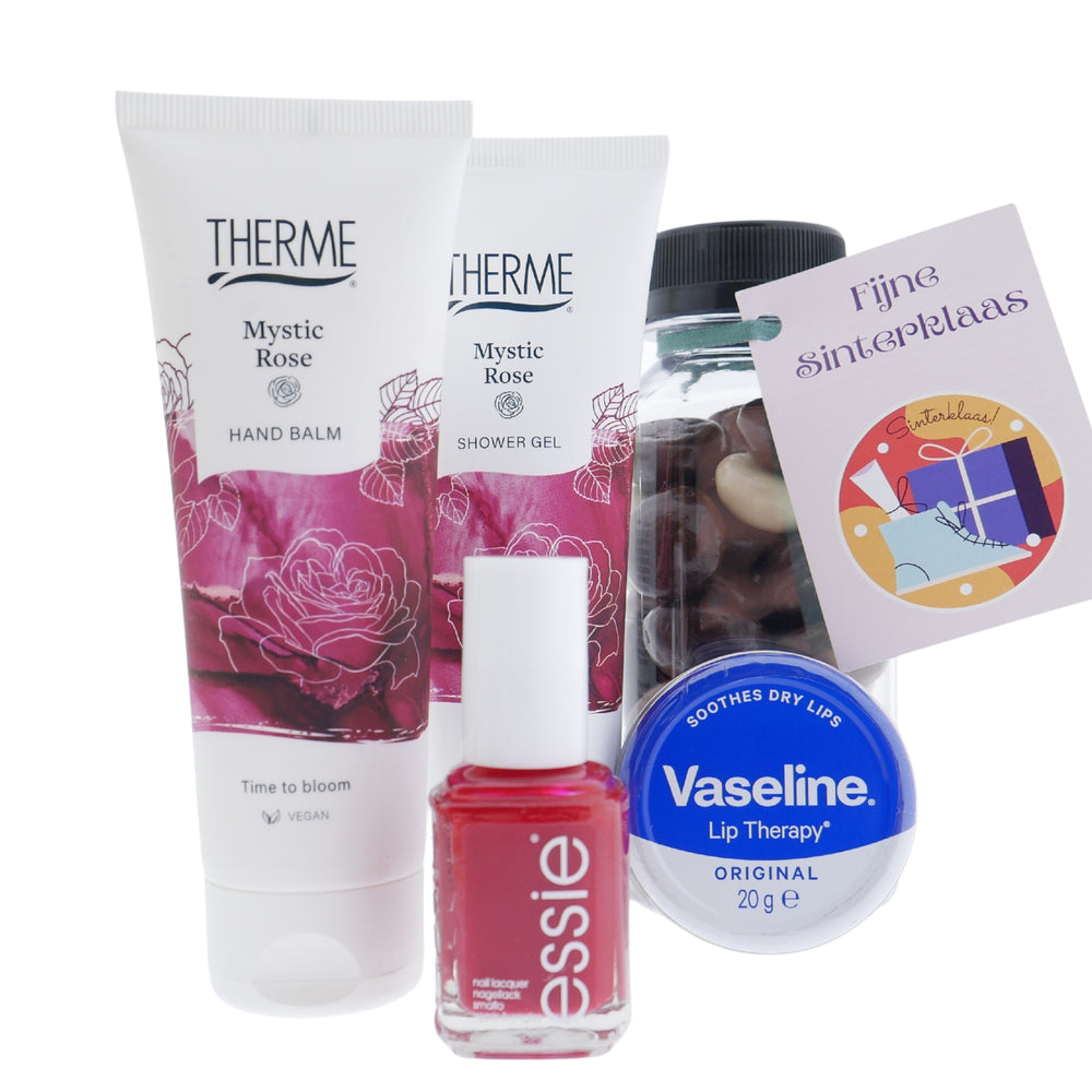 Therme Cadeauset Mystic Rose, Vaseline , Essie en Kruidnoten - Sinterklaas
