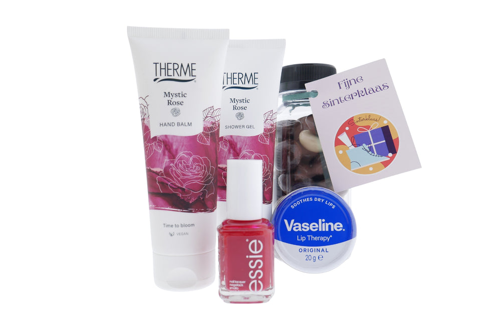 Therme Cadeauset Mystic Rose, Vaseline , Essie en Kruidnoten - Sinterklaas
