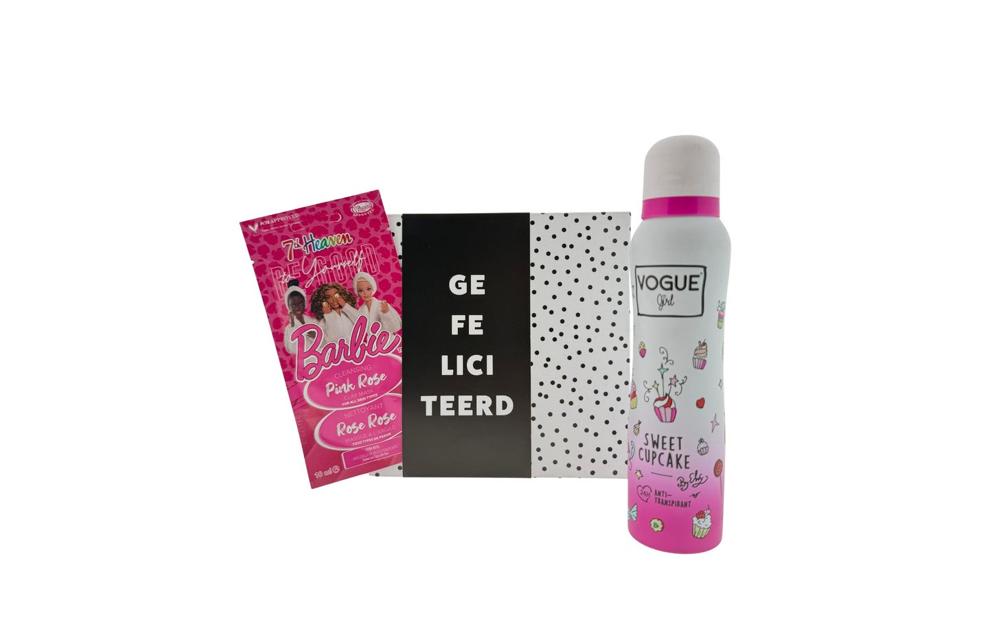 Vogue Verjaardag Cadeauset met Deo - Masker Barbie & Chocolade