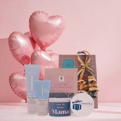 Naïf Moederdag Cadeauset met Skin Care & Thee