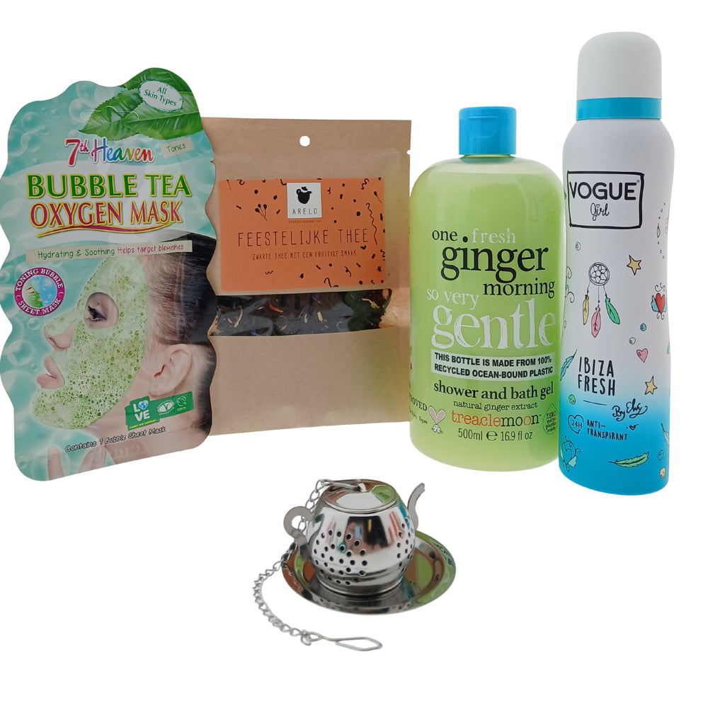 Vogue Feestelijke Cadeauset met Deo -Masker - Douche - Thee