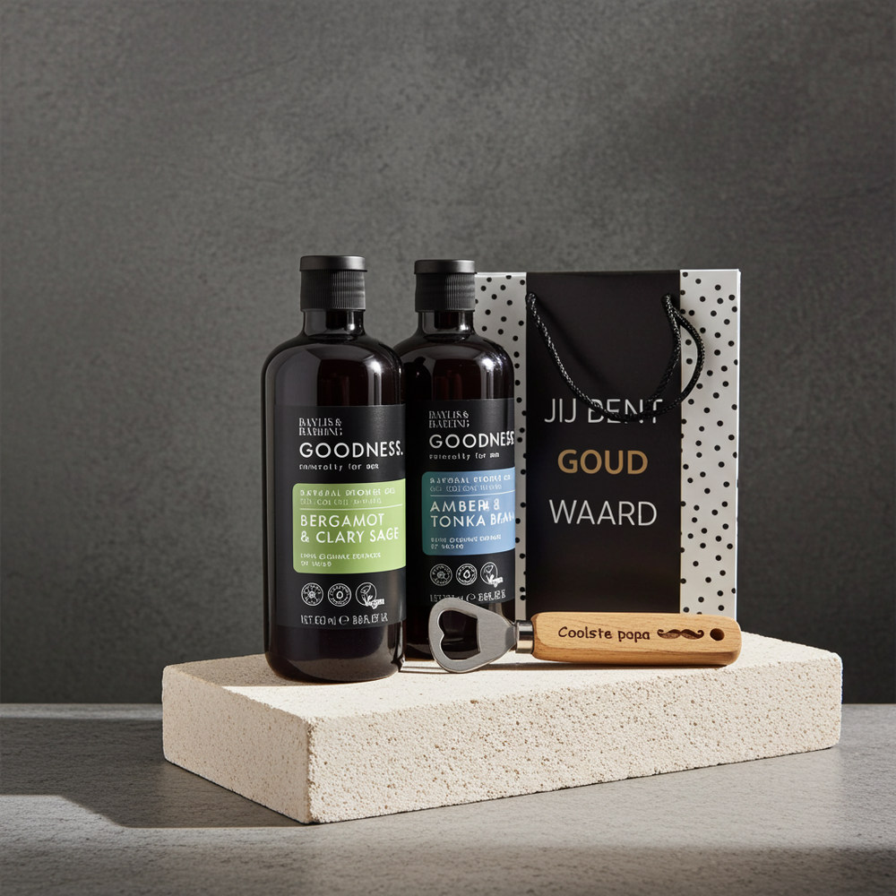 Baylis & Harding Men Douche met Puff Chocoladewensen Bieropener Papa