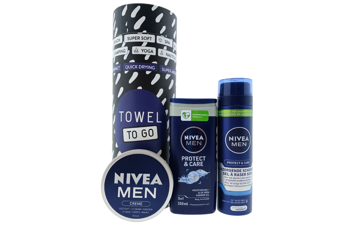 Nivea Cadeauset Protect&Care Douche met Handdoek