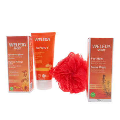 Weleda Sport met Douchegel - Massage Olie - Voetenbalsem