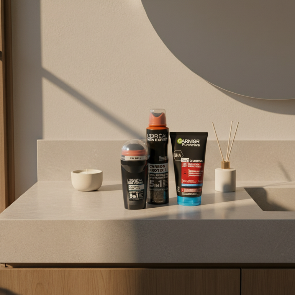 Loreal Men Expert Carbon Cadeauset Deo & Gezichtsverzorging