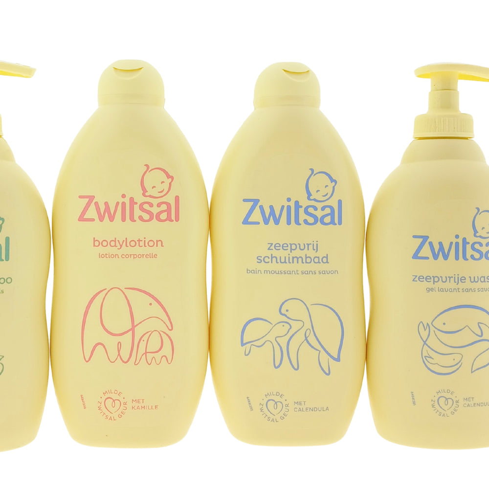 Zwitsal Baby Cadeauset Verzorgingsset Groot Formaat 4x400 ml