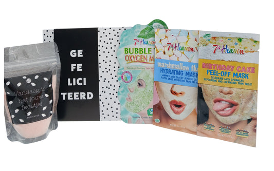 7th Heaven Verjaardag met Chocoladewens - Body Scrub - Maskers Cadeauset