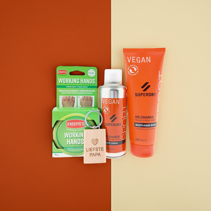 Superdry Body Re:Charge met O'Keeffe's Sleutelhanger Papa