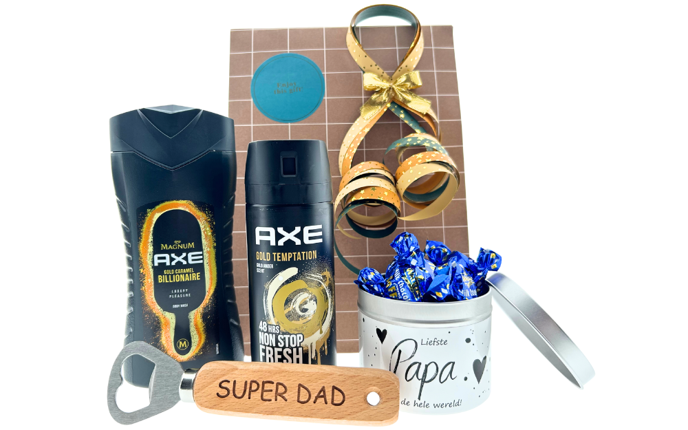 Axe Cadeauset Gold Flesopener Papa