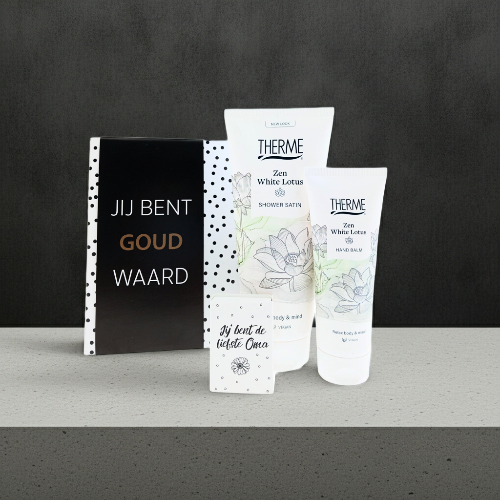 Therme Cadeauset Oma Zen White Lotus Douche - Handbalm & Liefste oma zeep