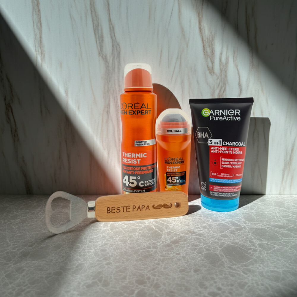 Loreal Men Expert Cadeauset Deo & Gezichtsverzorging met Bieropener Beste Papa