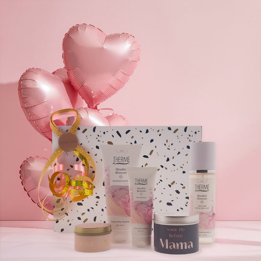 Therme Moederdag Cadeauset Mindful Blossom Douche, Body & Kaars
