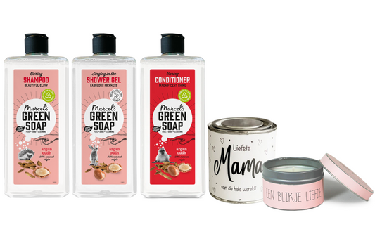 Marcel's Green Soap Gift Set Argan &amp; Oudh Mama
